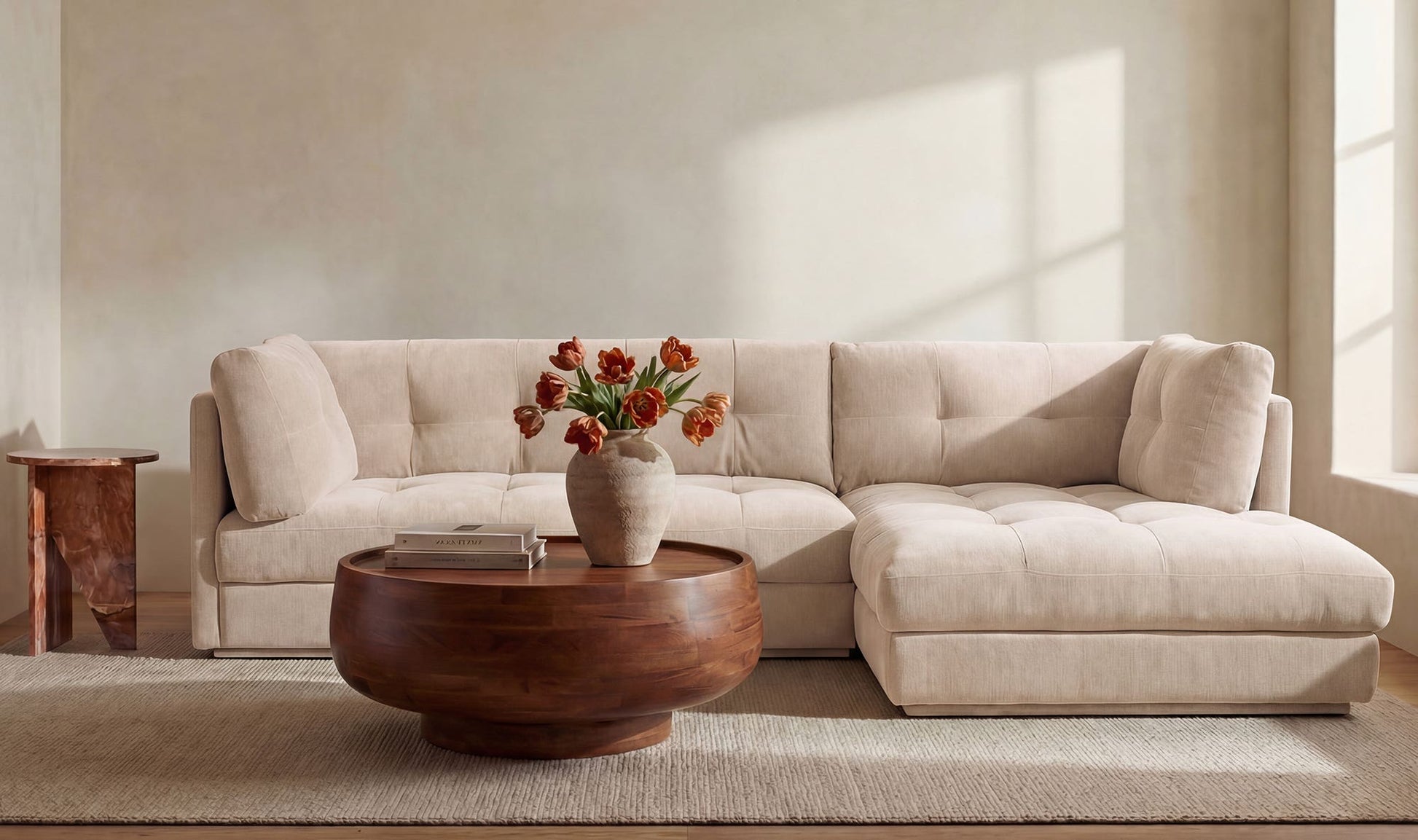 Mischa Sectional Light Beige by Moe's Home Collection - view 5