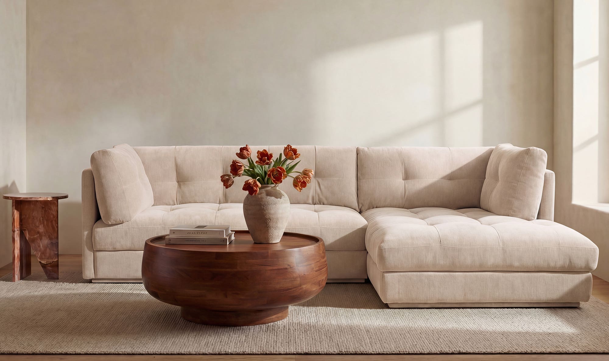 Mischa Sectional Light Beige by Moe's Home Collection - view 5