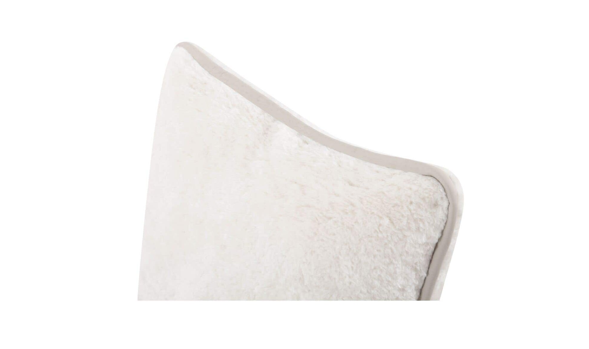 Carr 25In Cushion Faux Fur Cream by Moe's Home Collection - view 6