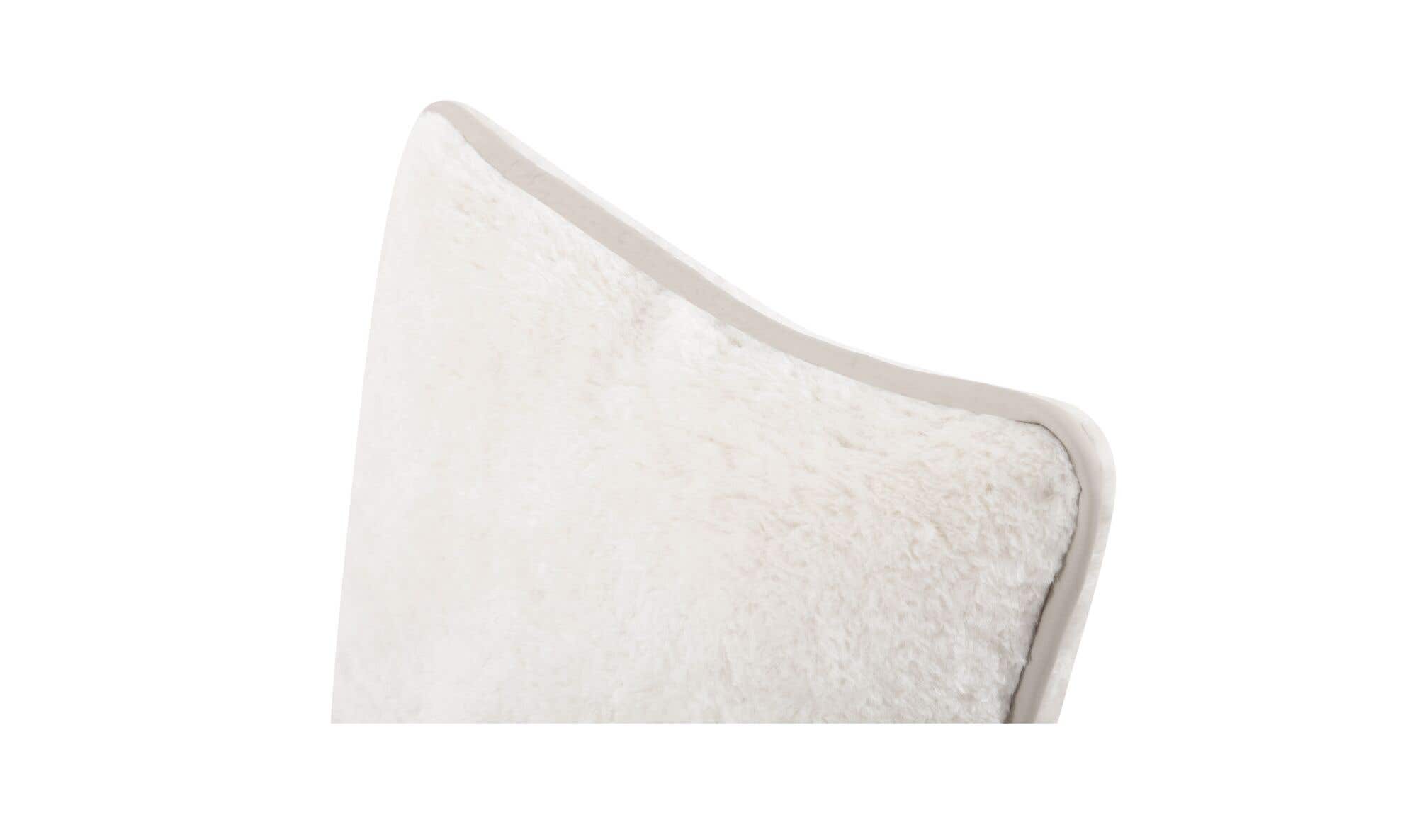 Carr 25In Cushion Faux Fur Cream by Moe's Home Collection - view 6