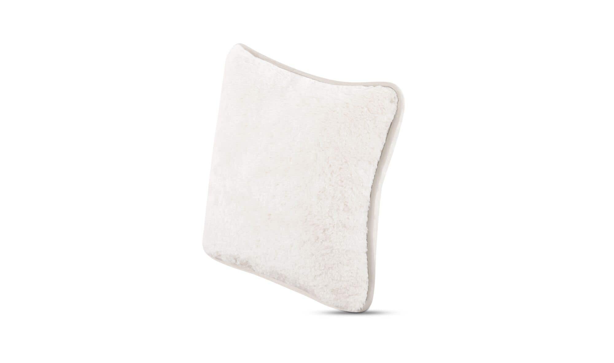 Carr 25In Cushion Faux Fur Cream by Moe's Home Collection - view 4
