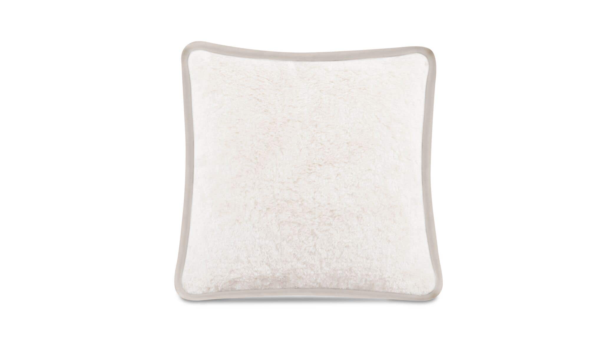Carr 25In Cushion Faux Fur Cream by Moe's Home Collection - view 3