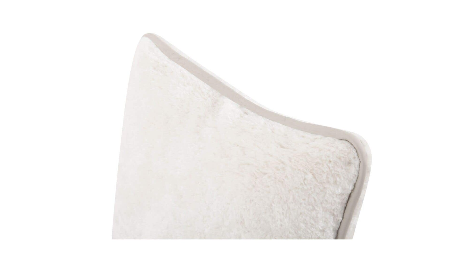 Carr 20In Cushion Faux Fur Cream by Moe's Home Collection - view 8