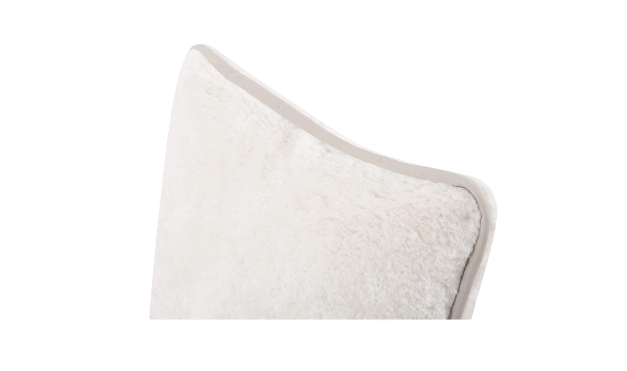 Carr 20In Cushion Faux Fur Cream by Moe's Home Collection - view 8