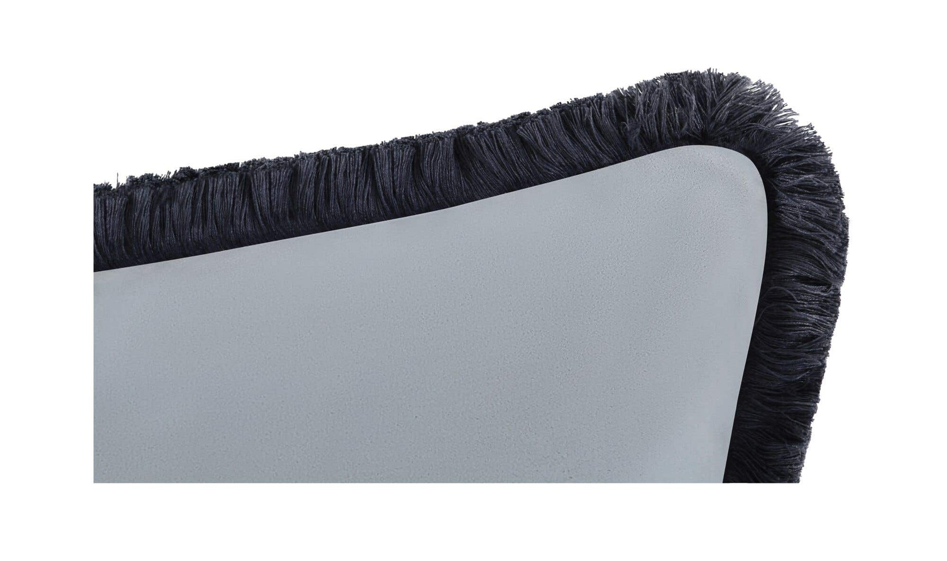 Yasmin Square Cushion Light Blue Faux Mohair by Moe's Home Collection - view 6