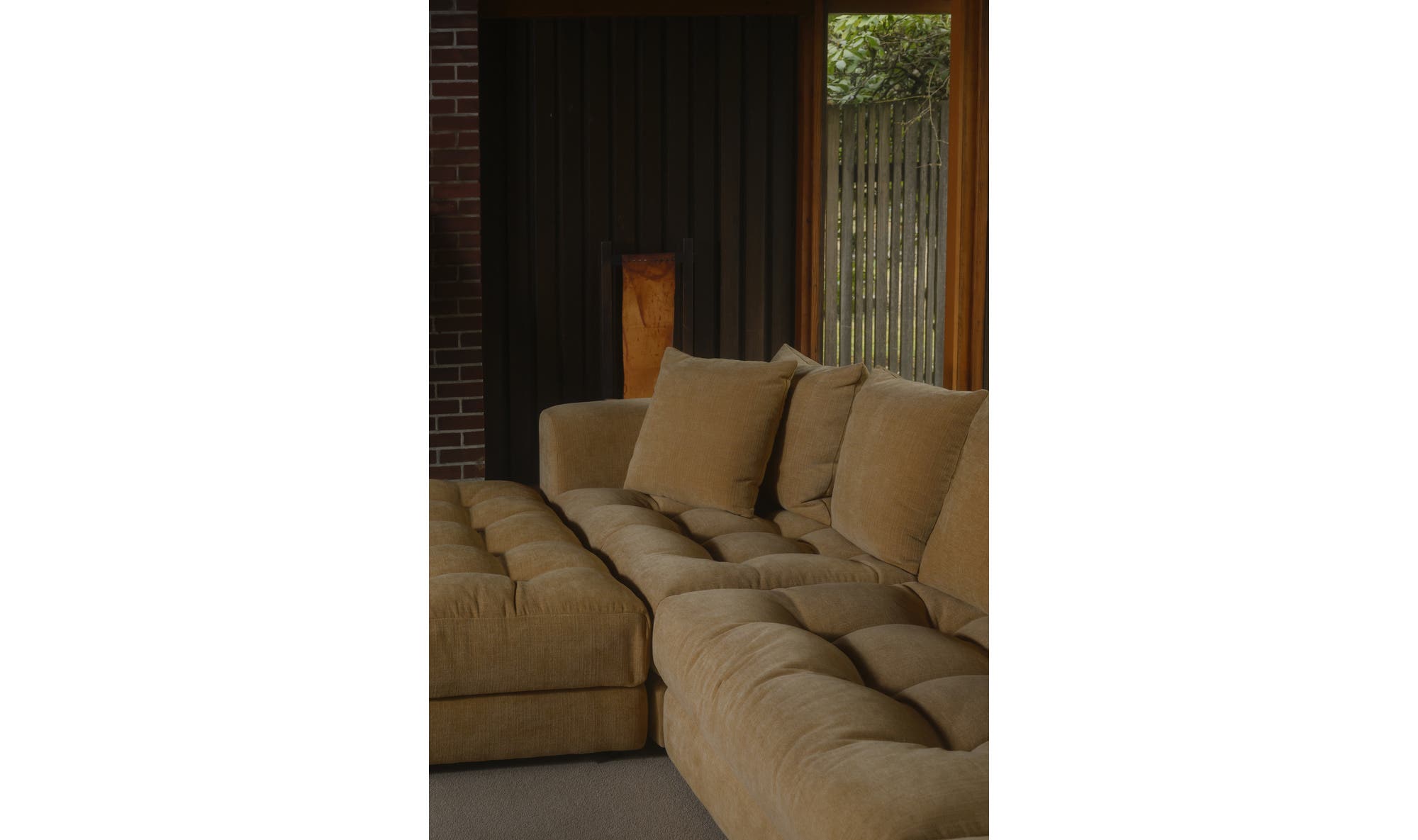 Davie Left Arm Facing Chair Golden Yellow by Moe's Home Collection - view 10