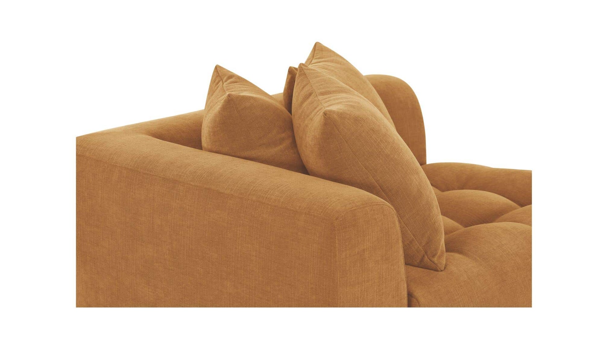 Davie Left Arm Facing Chair Golden Yellow by Moe's Home Collection - view 16