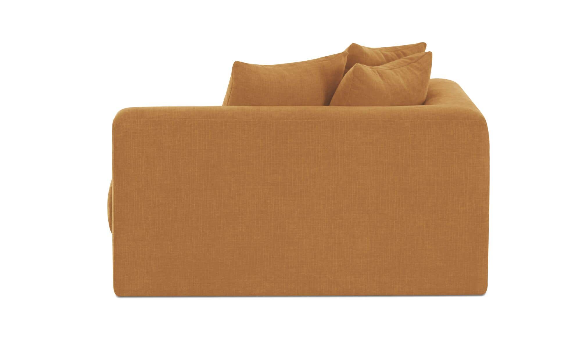 Davie Left Arm Facing Chair Golden Yellow by Moe's Home Collection - view 15