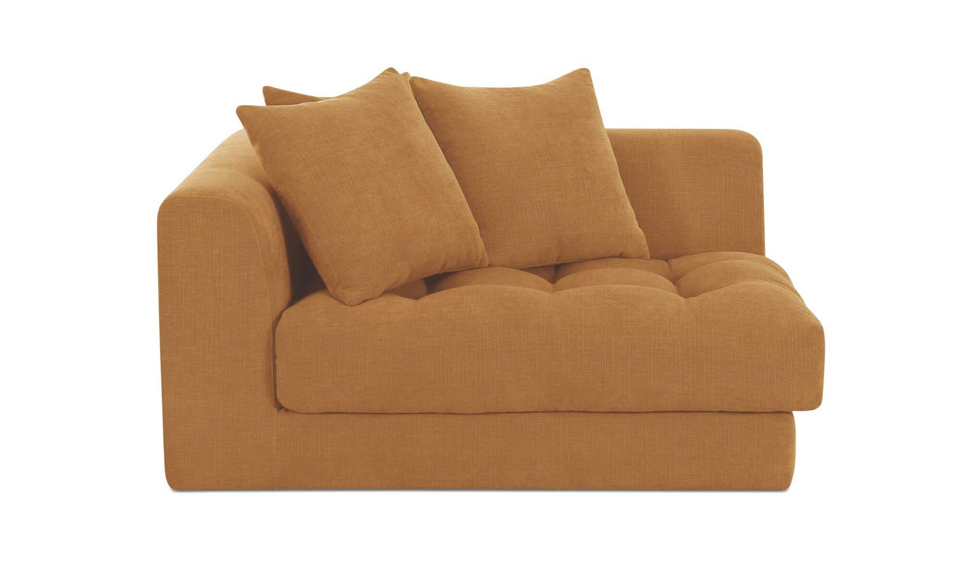 Davie Left Arm Facing Chair Golden Yellow by Moe's Home Collection - view 7