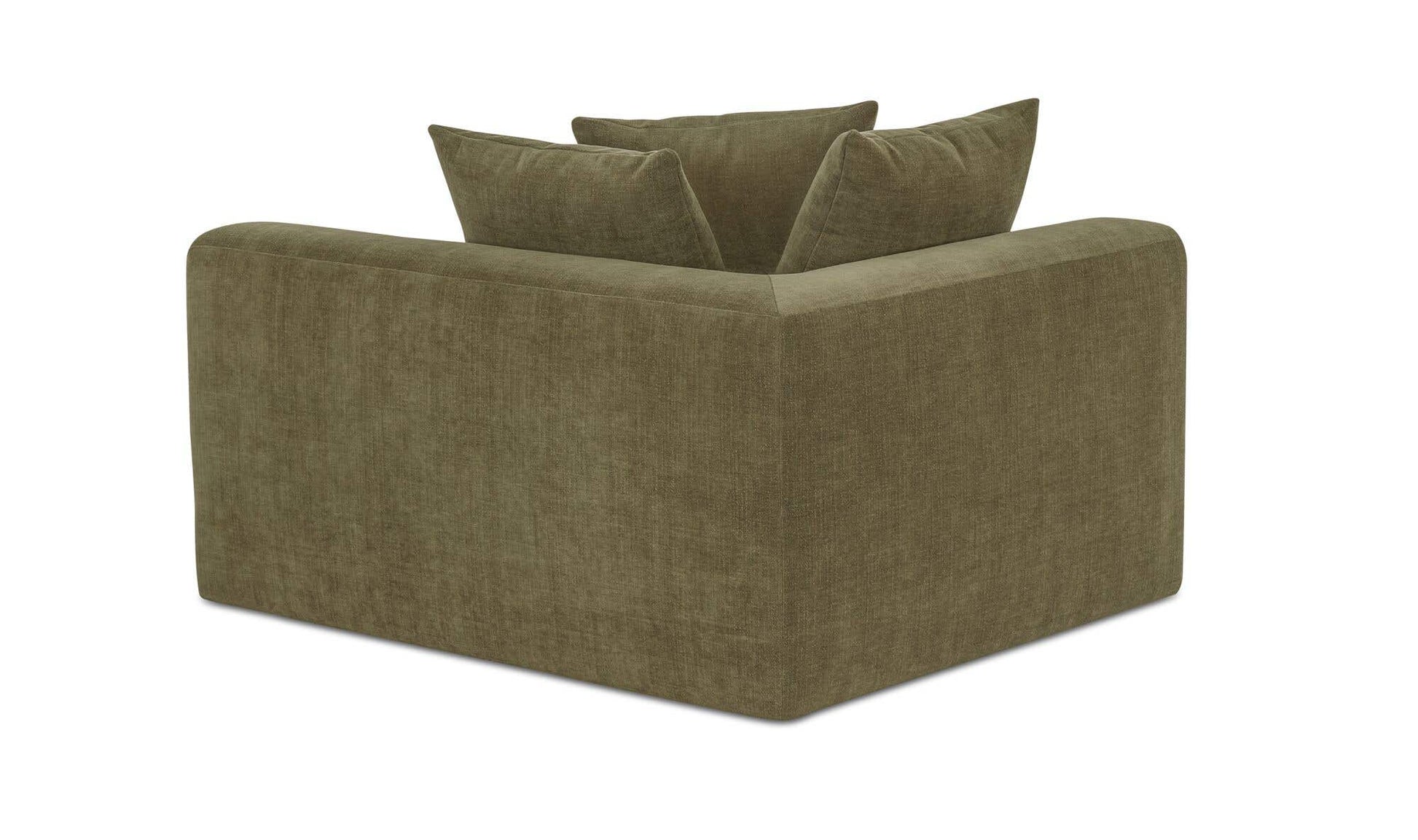 Davie Left Arm Facing Chair Olive by Moe's Home Collection - view 9