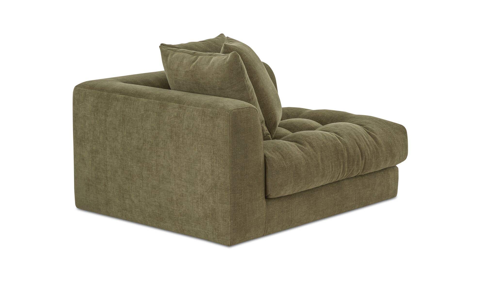 Davie Left Arm Facing Chair Olive by Moe's Home Collection - view 5