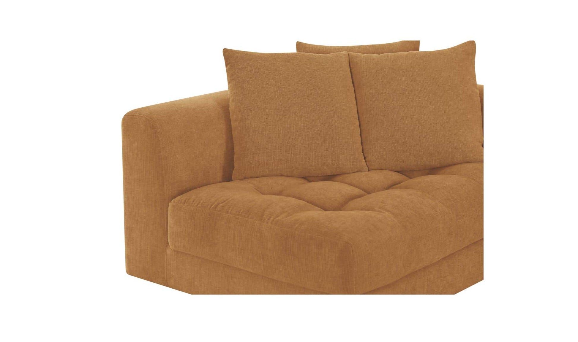 Davie Right Arm Facing Chair Golden Yellow by Moe's Home Collection - view 15
