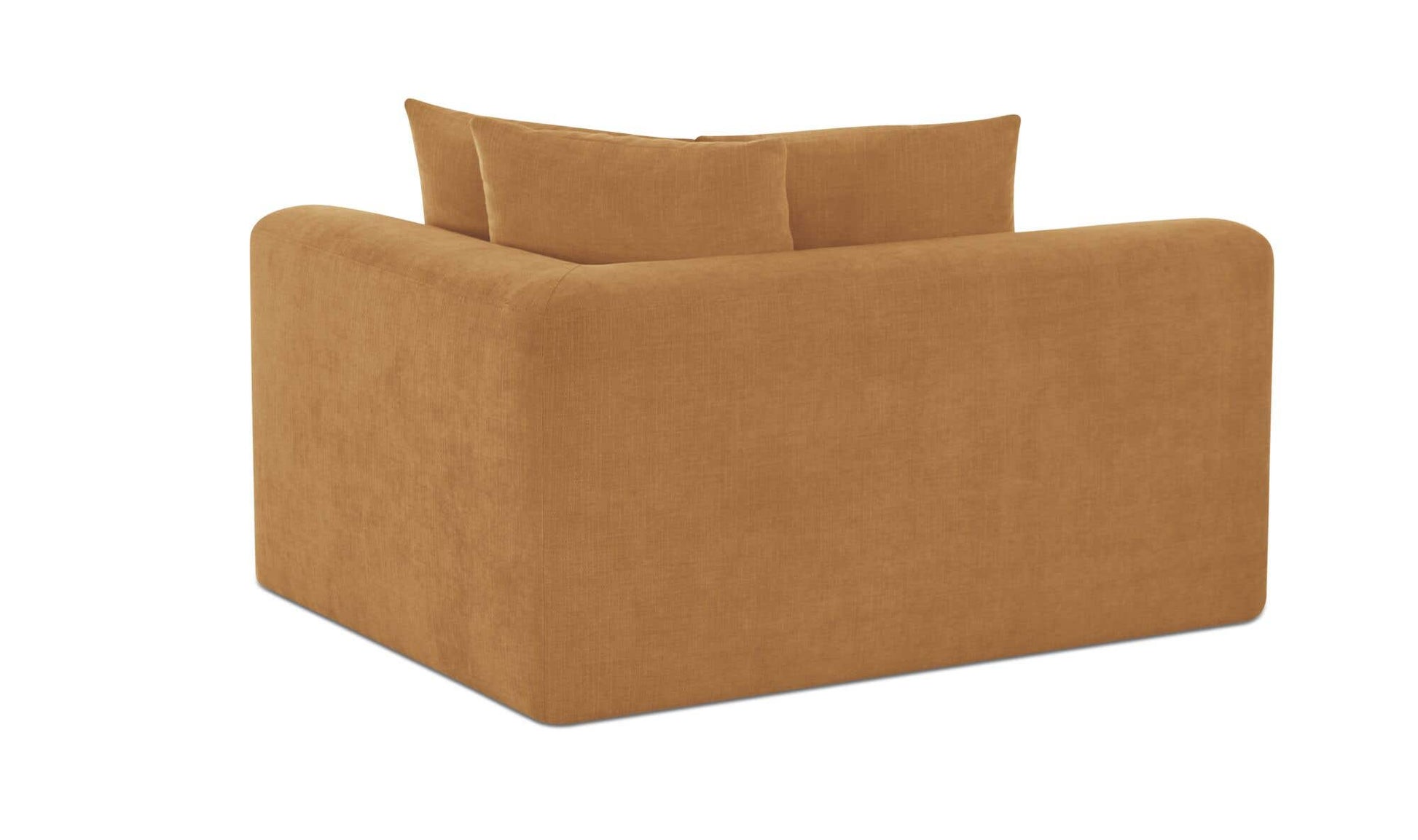 Davie Right Arm Facing Chair Golden Yellow by Moe's Home Collection - view 14