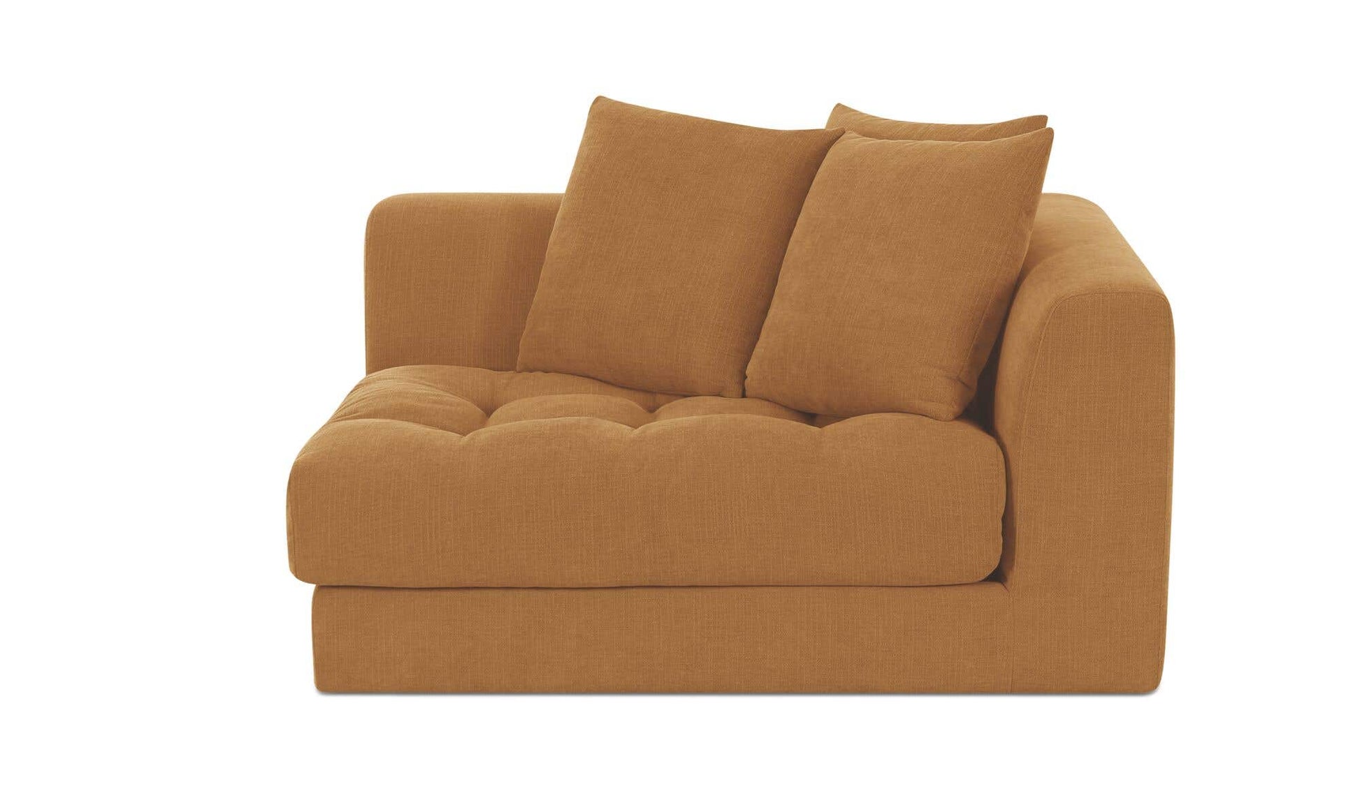 Davie Right Arm Facing Chair Golden Yellow by Moe's Home Collection - view 7