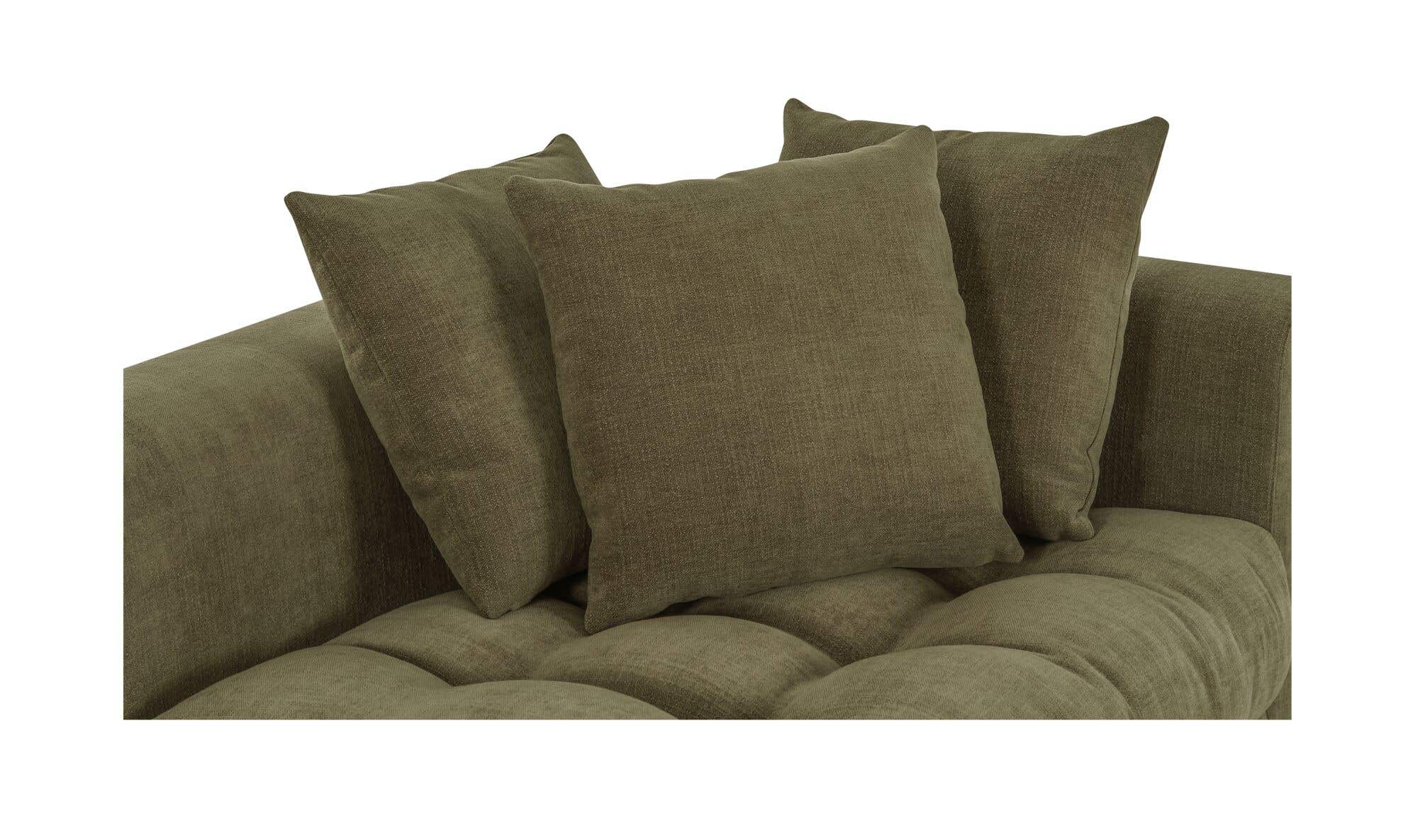 Davie Right Arm Facing Chair Olive by Moe's Home Collection - view 11