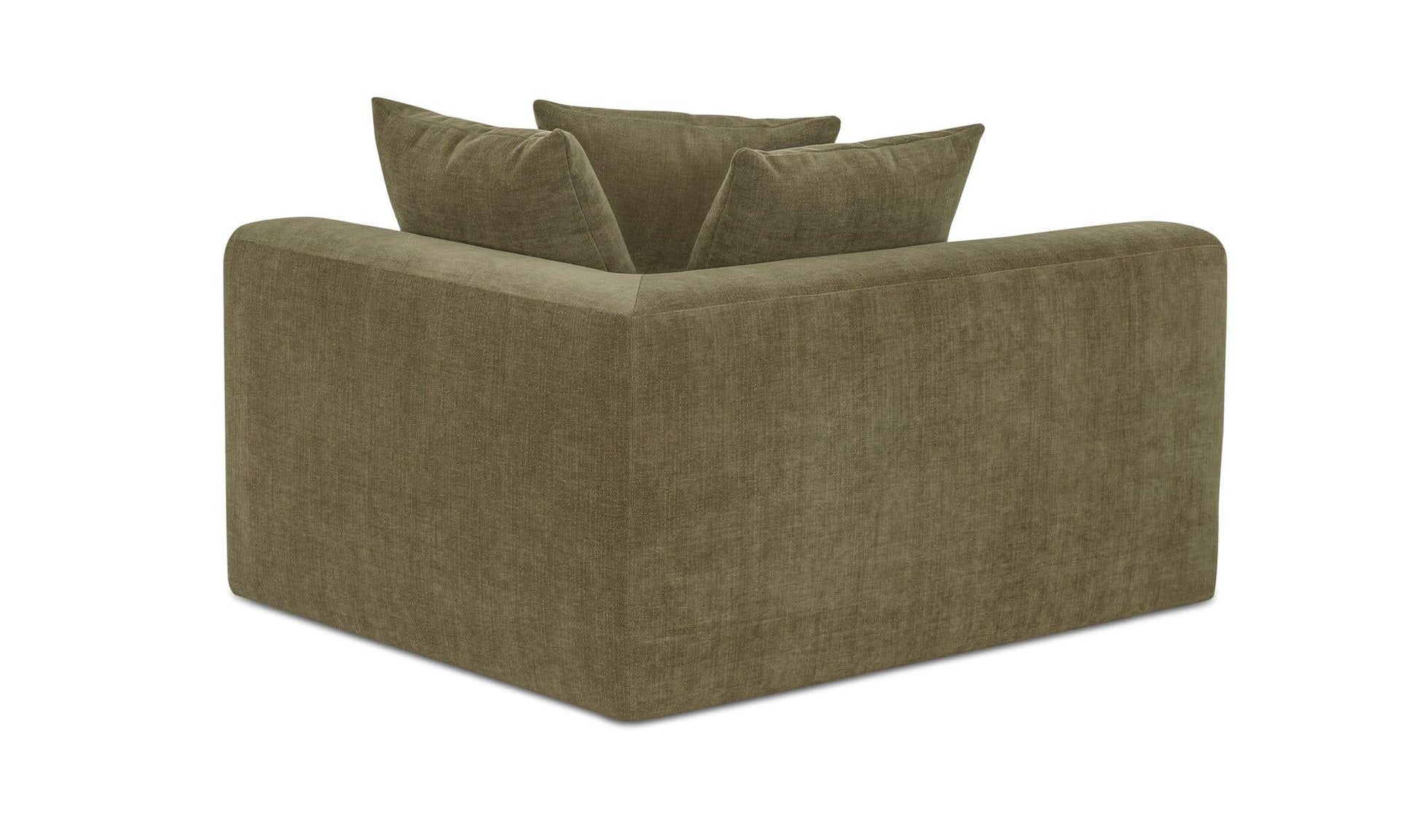 Davie Right Arm Facing Chair Olive by Moe's Home Collection - view 7