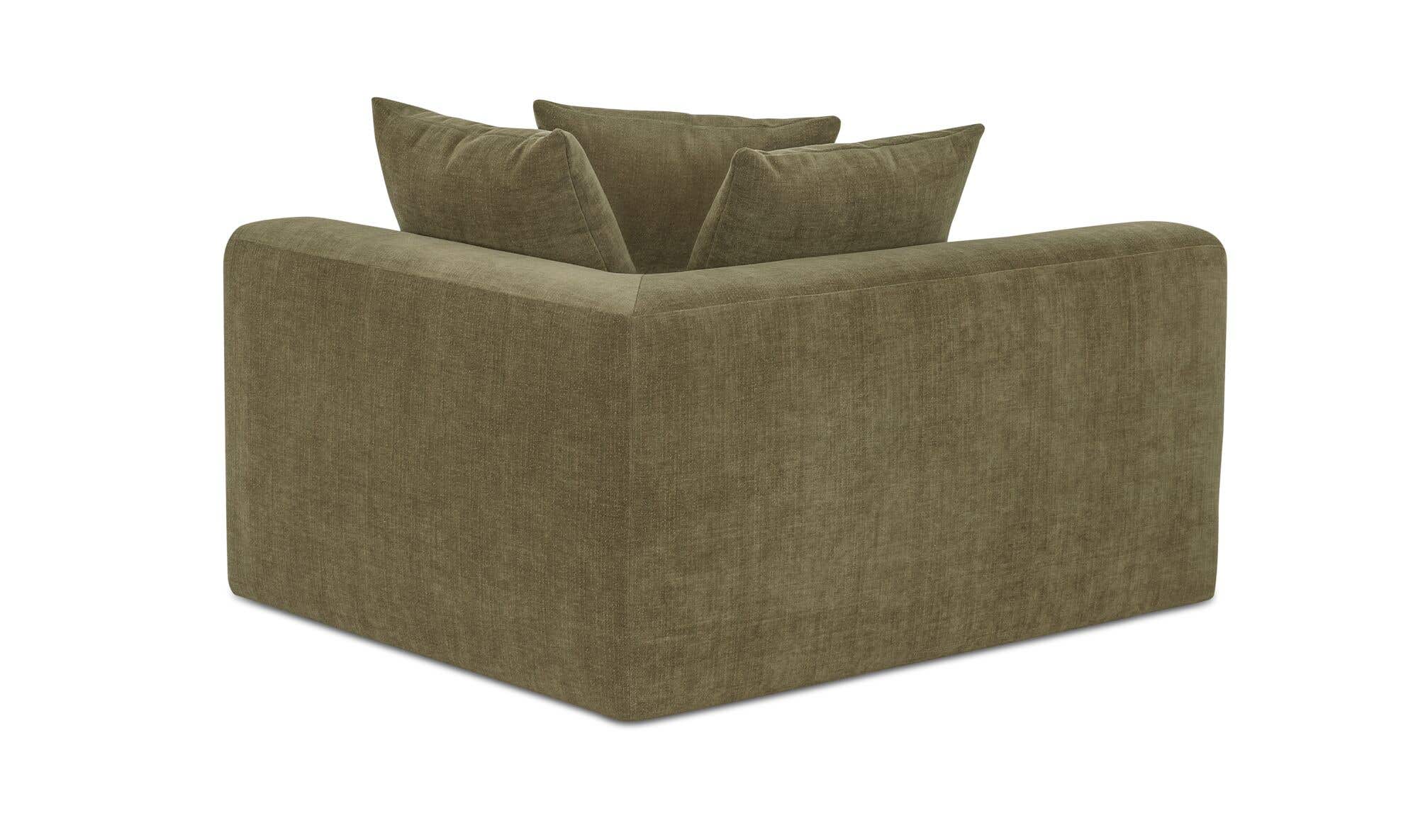 Davie Right Arm Facing Chair Olive by Moe's Home Collection - view 7