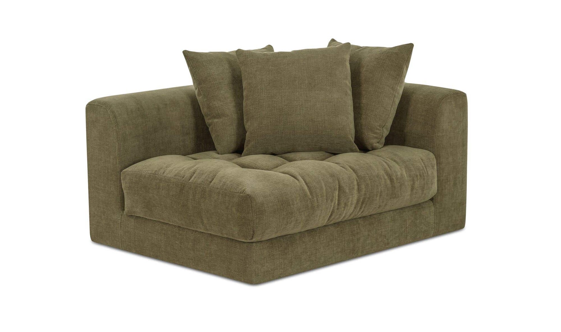 Davie Right Arm Facing Chair Olive by Moe's Home Collection - view 5