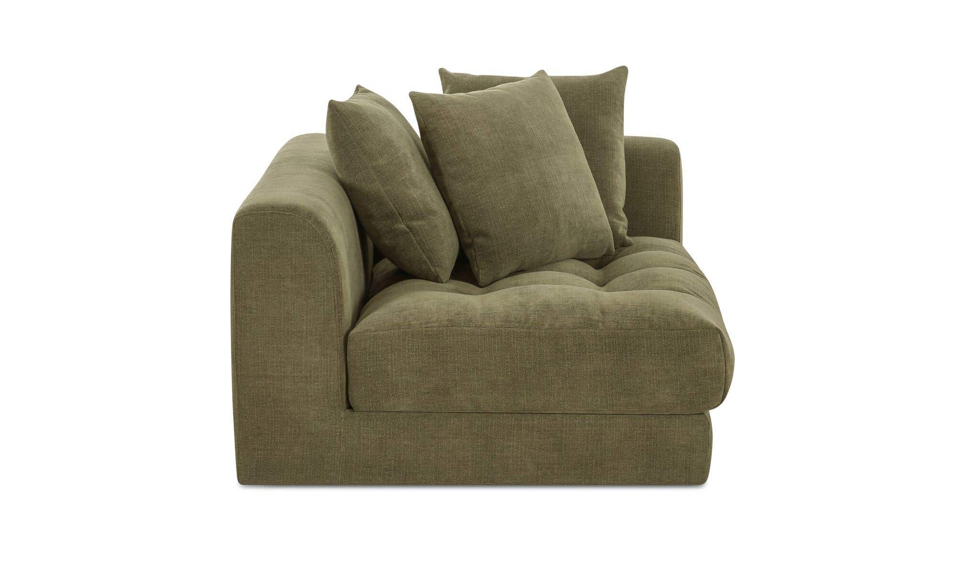 Davie Right Arm Facing Chair Olive by Moe's Home Collection - view 6