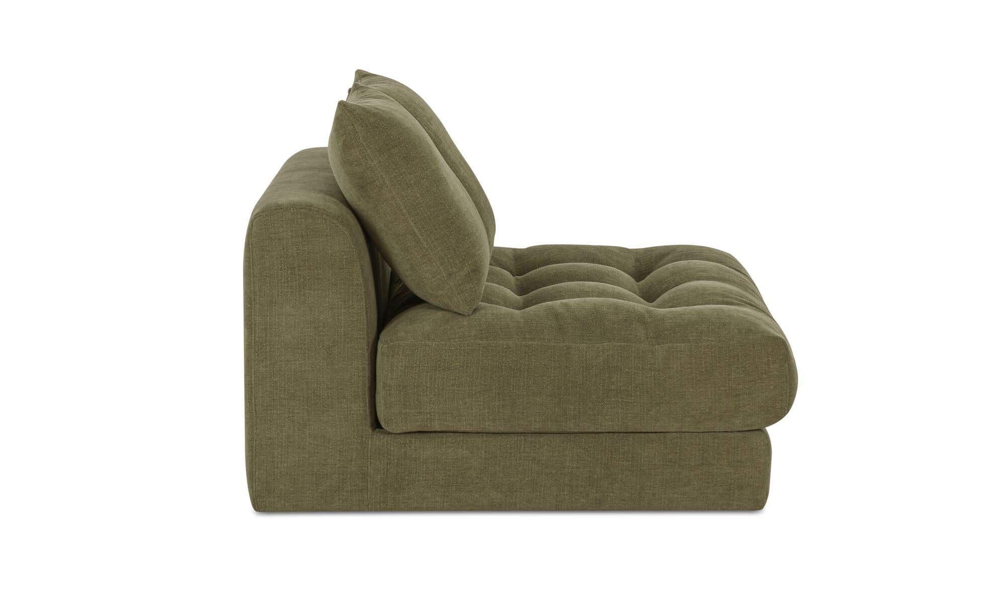 Davie Slipper Chair Olive by Moe's Home Collection - view 6