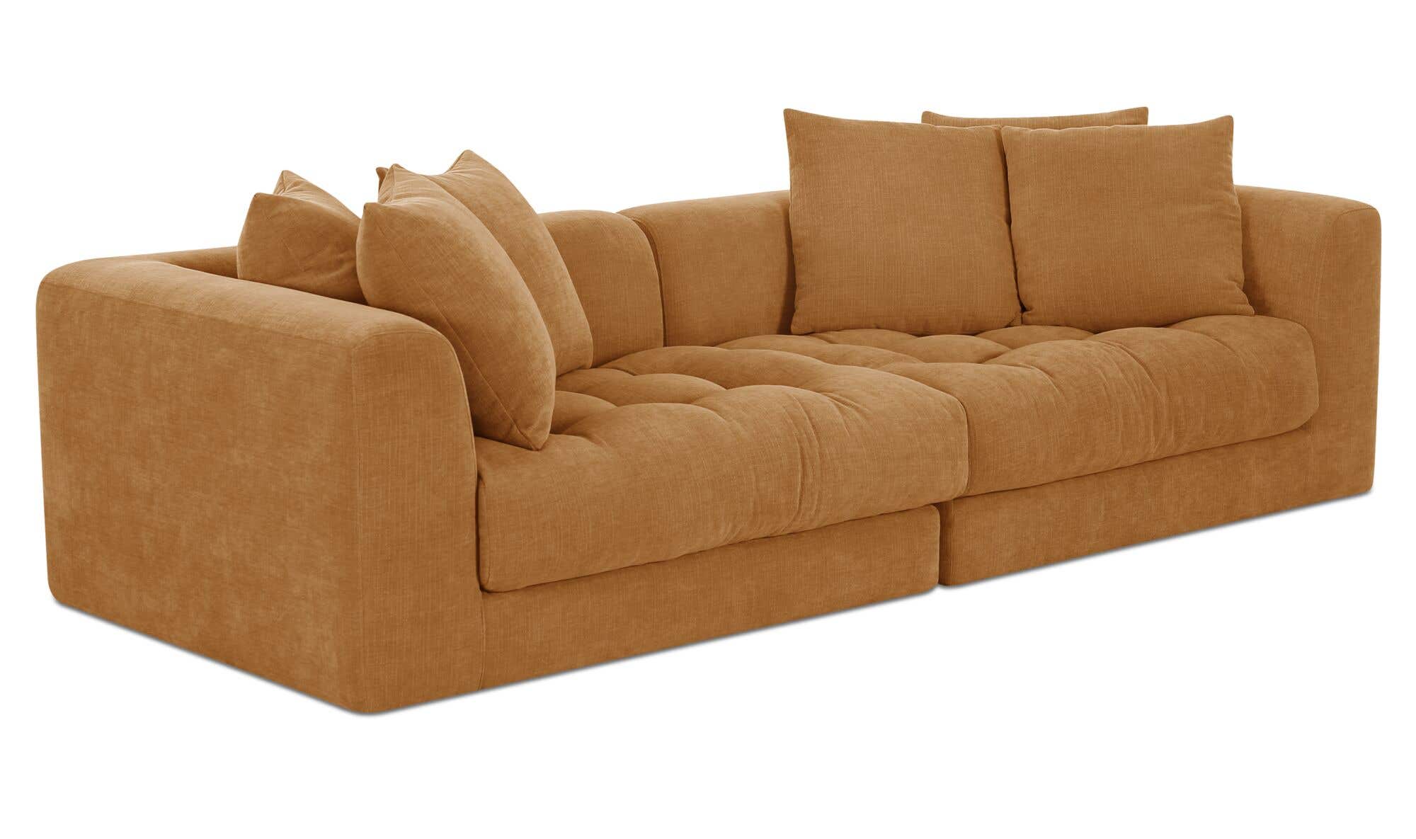 Davie Modular Sofa Golden Yellow by Moe's Home Collection - view 4