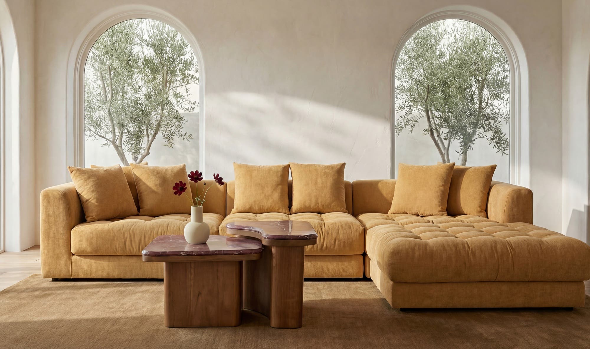 Davie Lounge Modular Sectional Golden Yellow by Moe's Home Collection - view 10