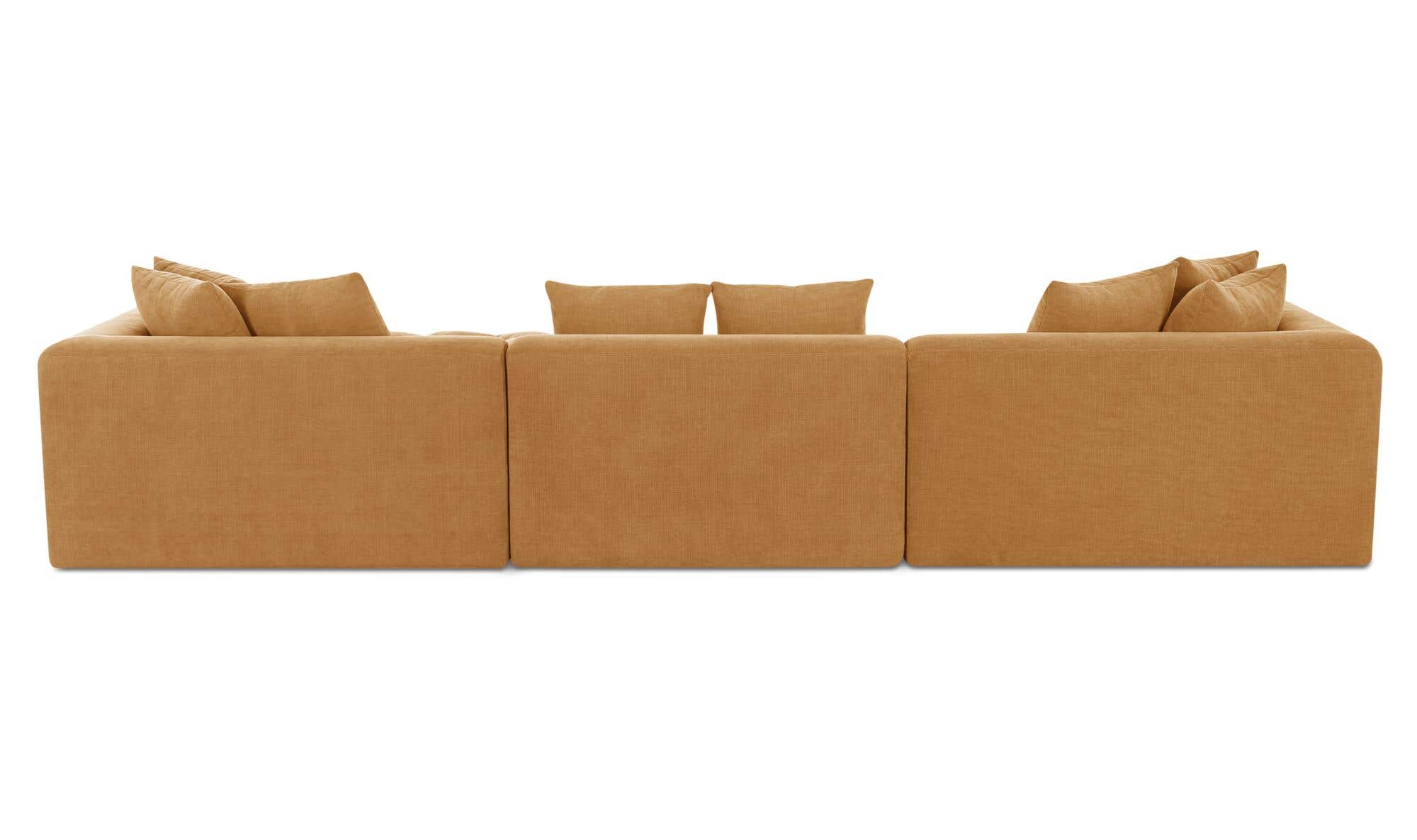 Davie Lounge Modular Sectional Golden Yellow by Moe's Home Collection - view 14