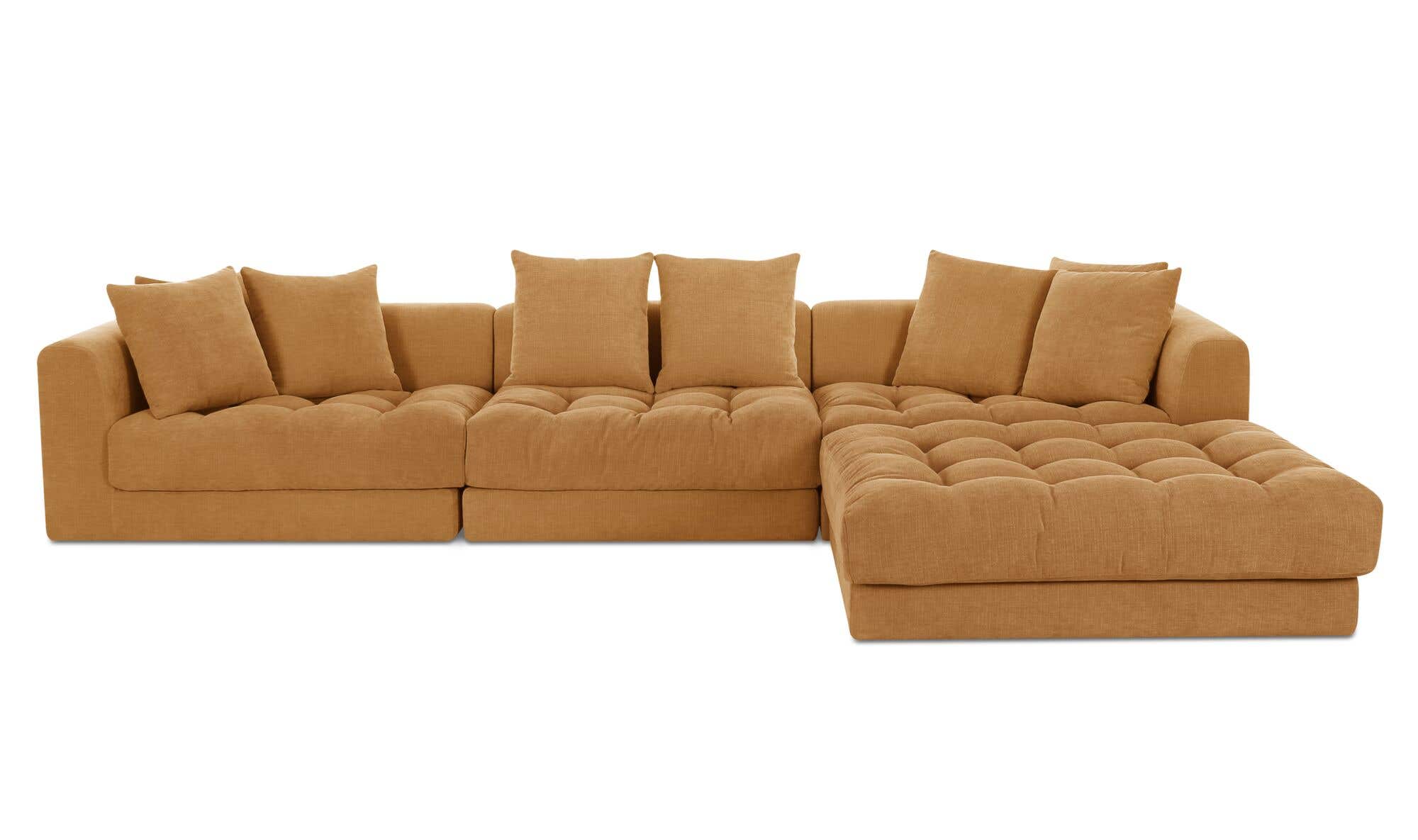 Davie Lounge Modular Sectional Golden Yellow by Moe's Home Collection - view 6