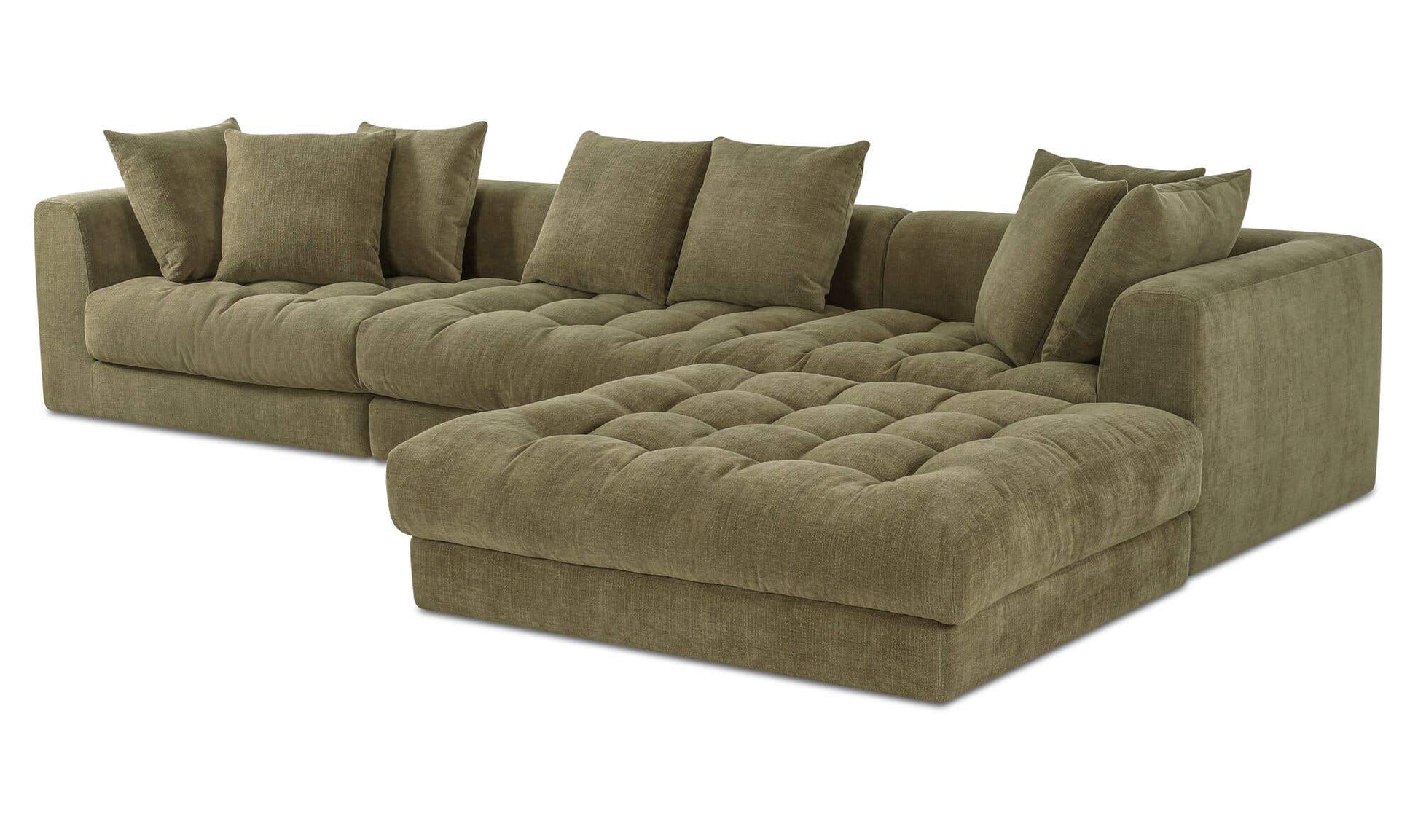 Davie Lounge Modular Sectional Olive by Moe's Home Collection - view 8