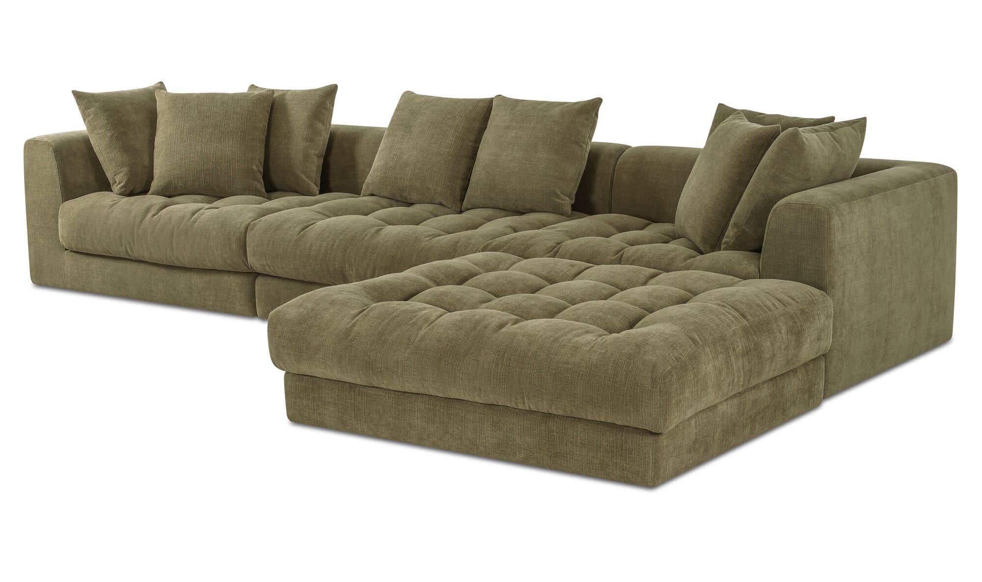 Davie Lounge Modular Sectional Olive by Moe's Home Collection - view 8
