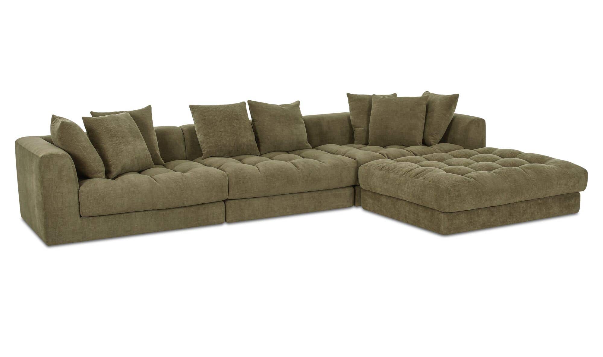 Davie Lounge Modular Sectional Olive by Moe's Home Collection - view 4