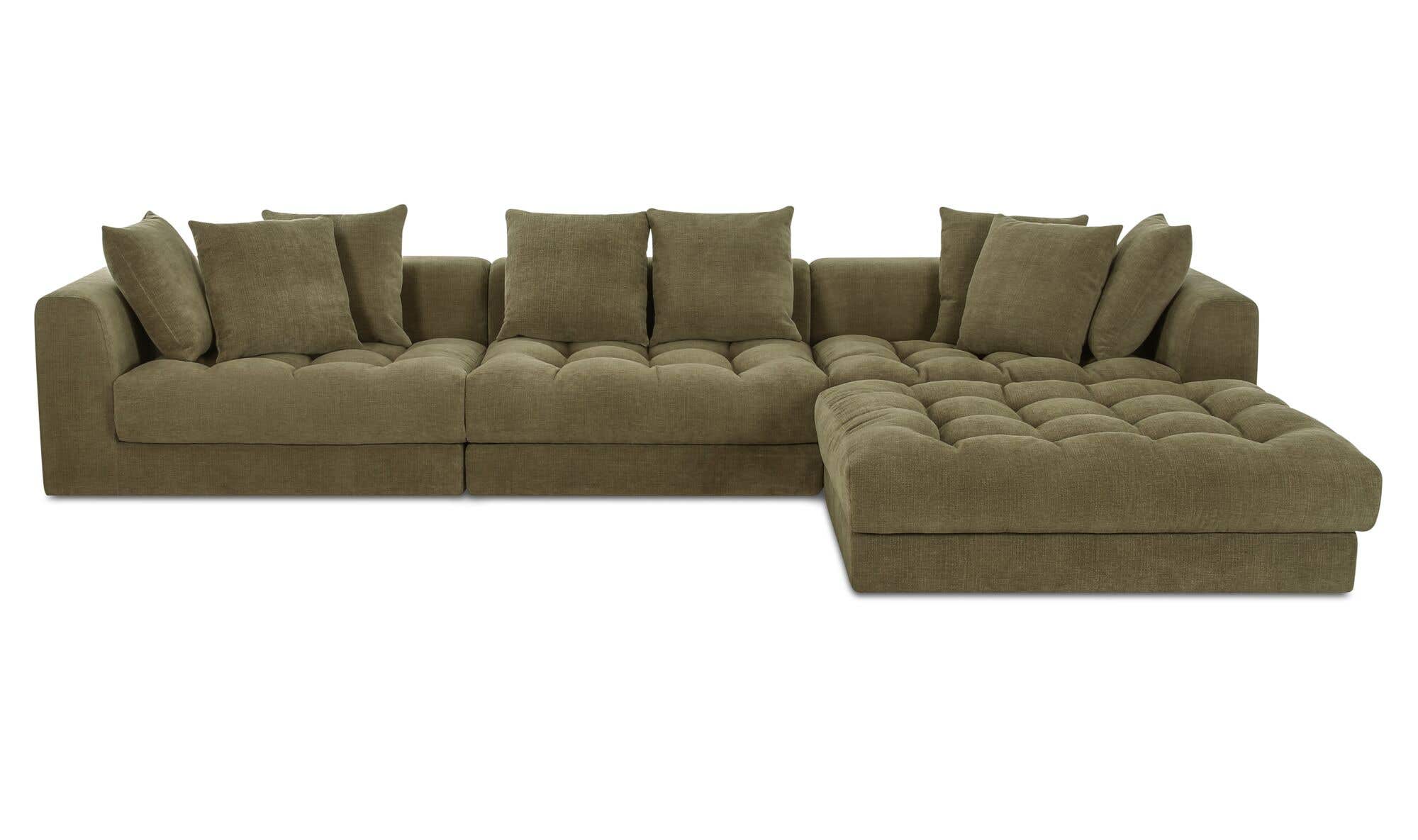 Davie Lounge Modular Sectional Olive by Moe's Home Collection - view 3