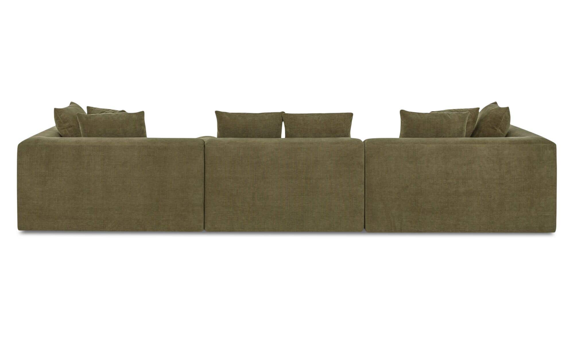 Davie Classic L Modular Sectional Olive by Moe's Home Collection - view 5