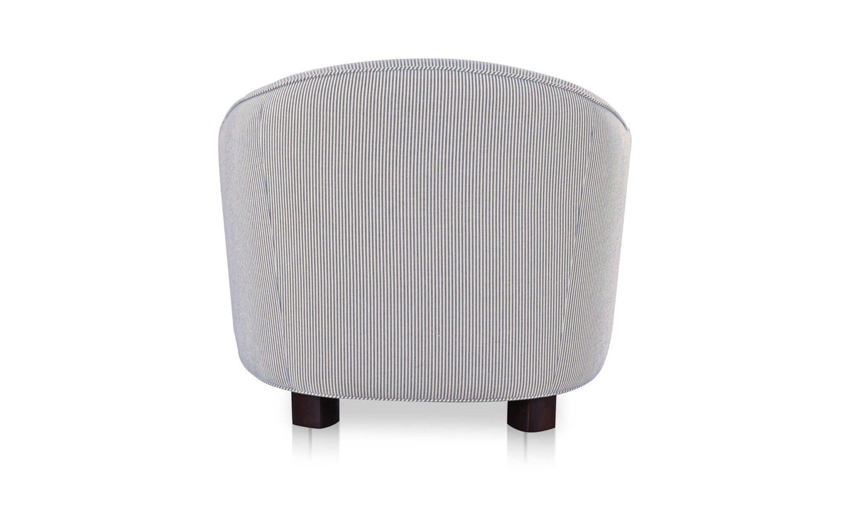 Ciara Accent Chair Navy Stripe by Moe's Home Collection - view 7