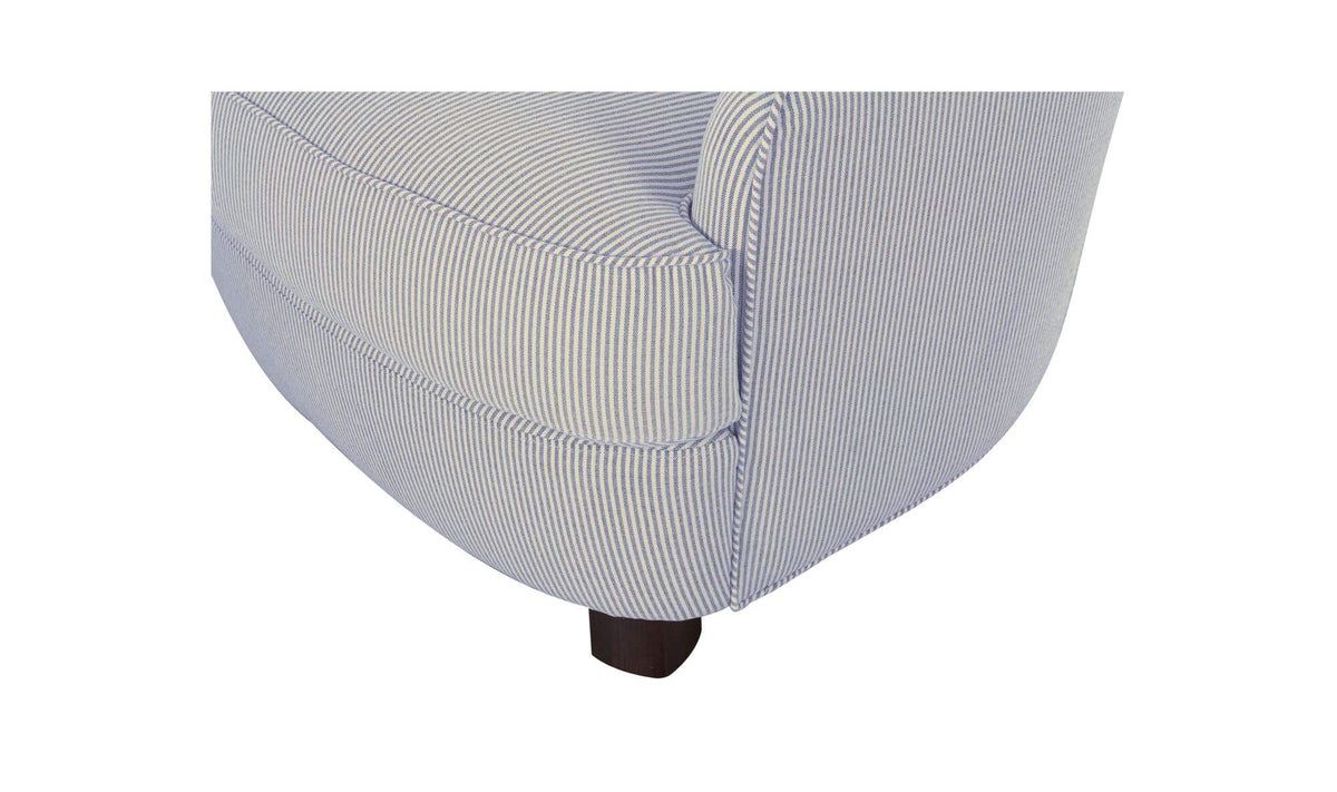 Ciara Accent Chair Navy Stripe by Moe's Home Collection - view 13