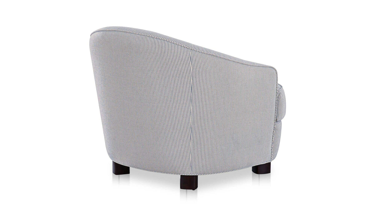 Ciara Accent Chair Navy Stripe by Moe's Home Collection - view 8