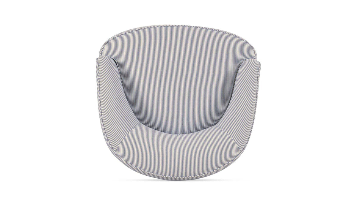 Ciara Accent Chair Navy Stripe by Moe's Home Collection - view 11