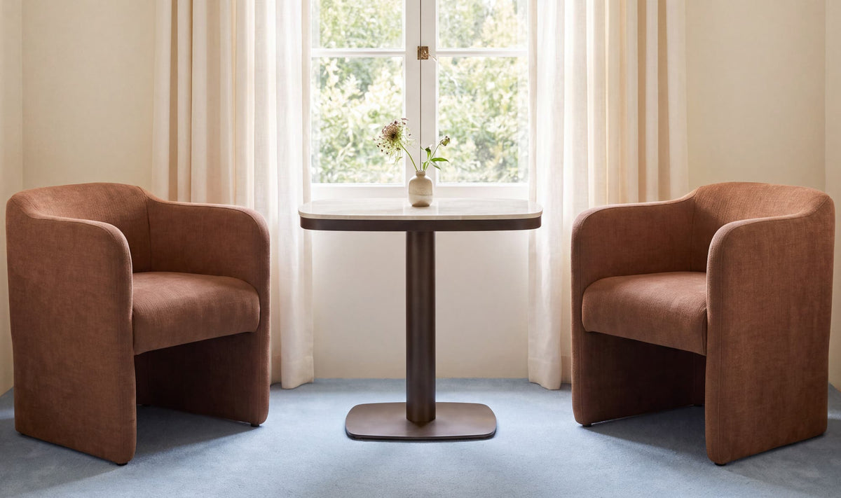 Freya Dining Chair Light Brown by Moe's Home Collection - view 3