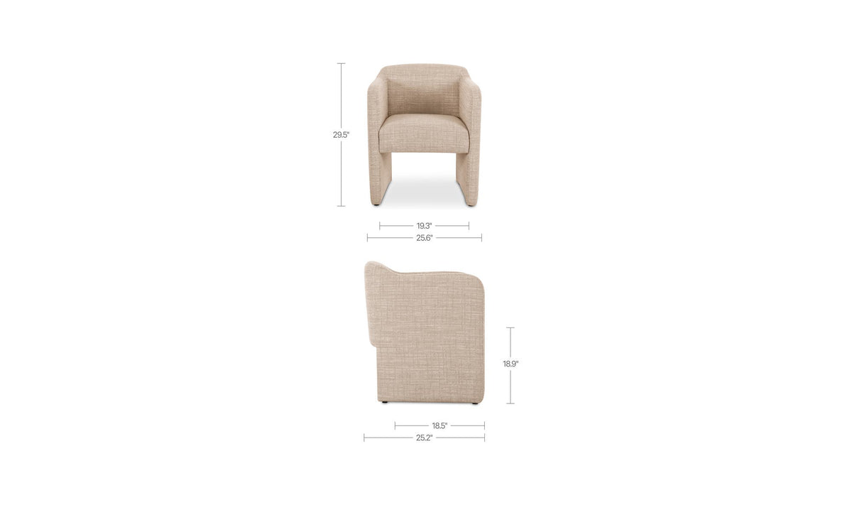 Freya Dining Chair Toffee by Moe's Home Collection - view 10