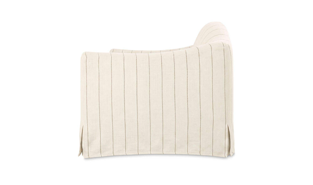 Odell Slipcover Sofa Olive Stripe by Moe's Home Collection - view 5