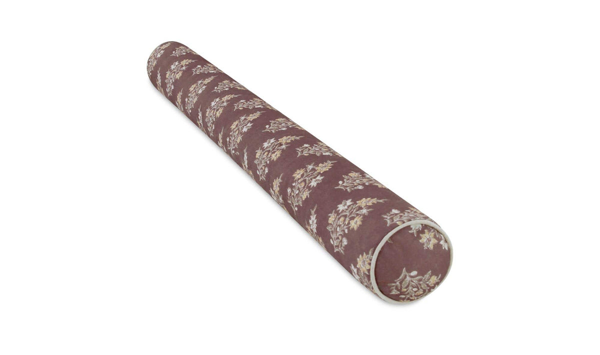 Sybil Large Bolster Pillow Dark Mauve by Moe's Home Collection - view 4