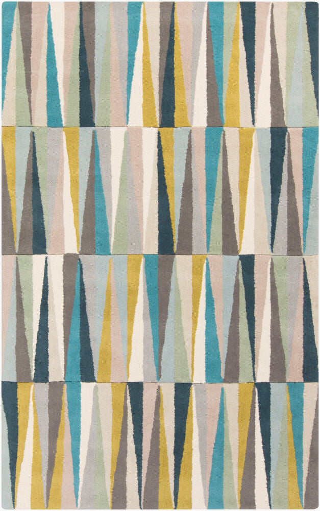 Oasis Beige/Sage Handmade Rug - 2' x 3'