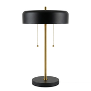 Obni Table Lamp | Black Outer and White Inner
