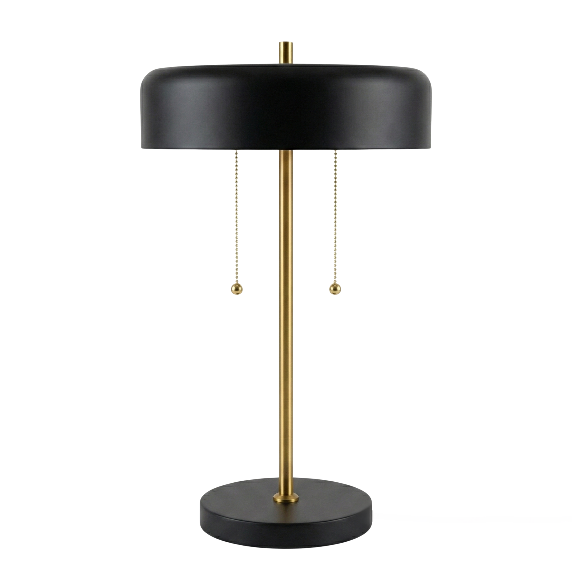 Obni Table Lamp | Black Outer and White Inner