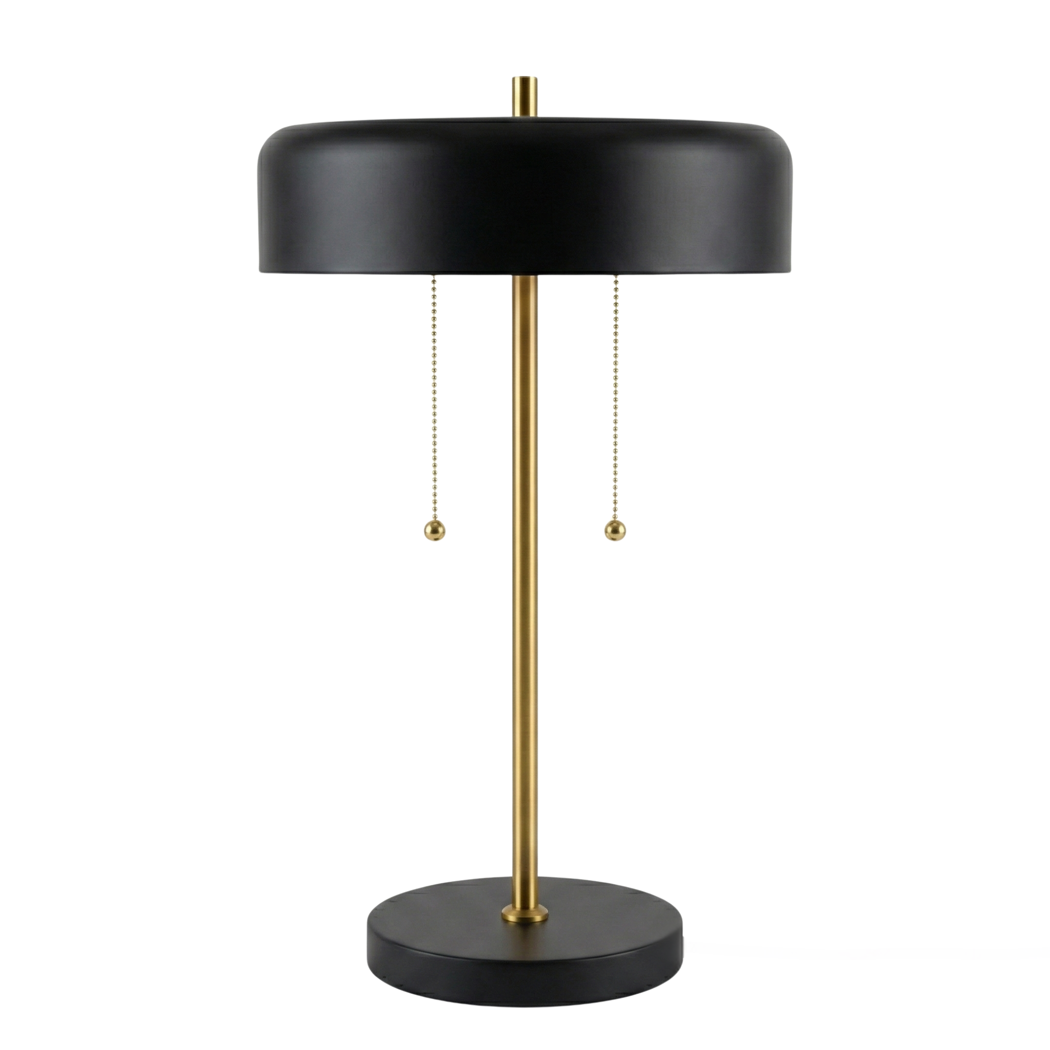 Obni Table Lamp | Black Outer and White Inner