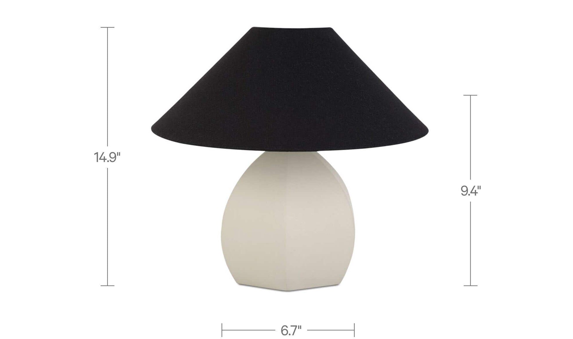 Keeley Table Lamp White by Moe's Home Collection - view 6
