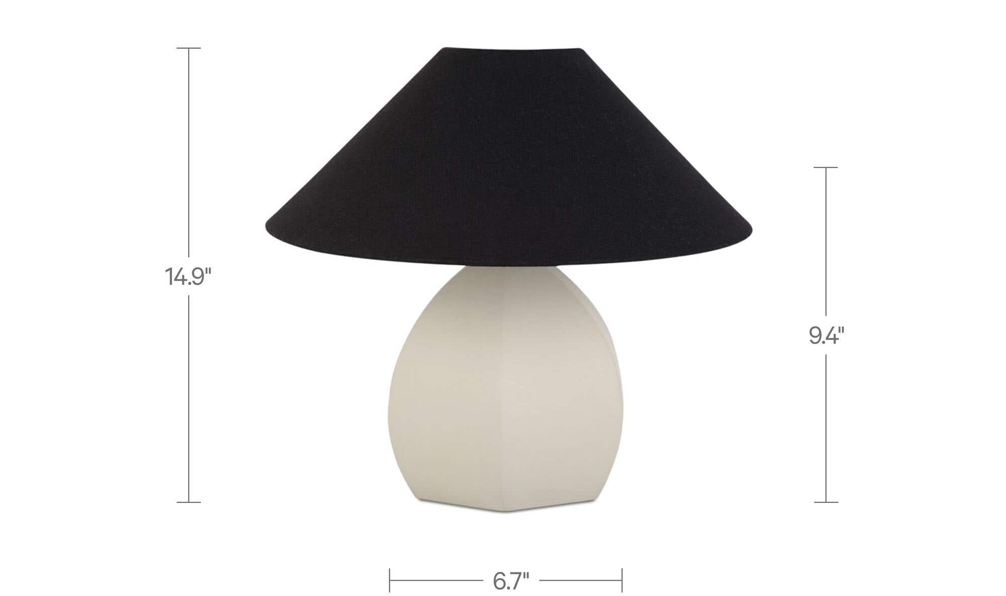 Keeley Table Lamp White by Moe's Home Collection - view 6