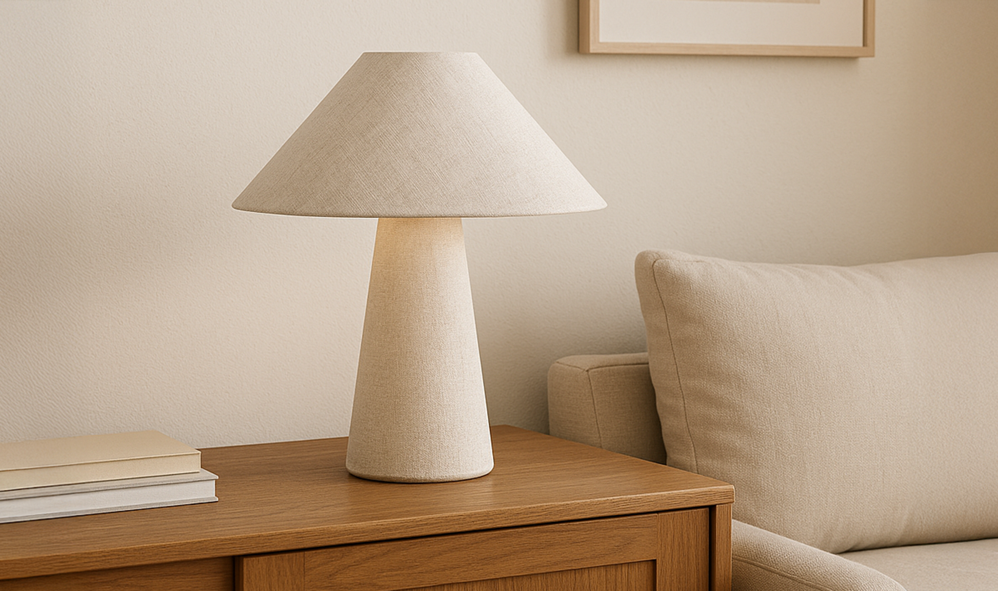 Nori Table Lamp Flecked White by Moe's Home Collection - view 4