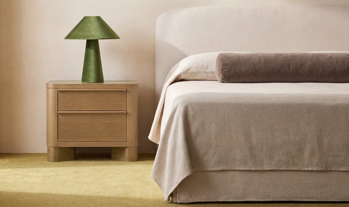 Nori Table Lamp Dark Green Velvet by Moe's Home Collection - view 3