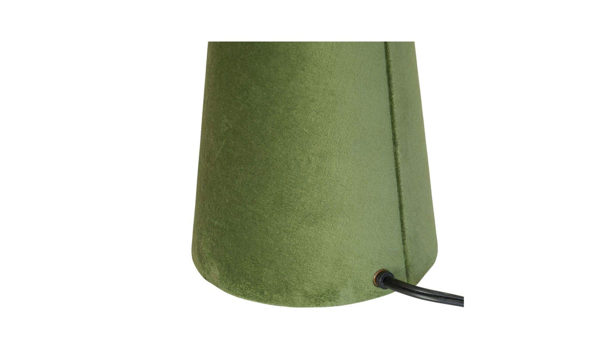 Nori Table Lamp Dark Green Velvet by Moe's Home Collection - view 5